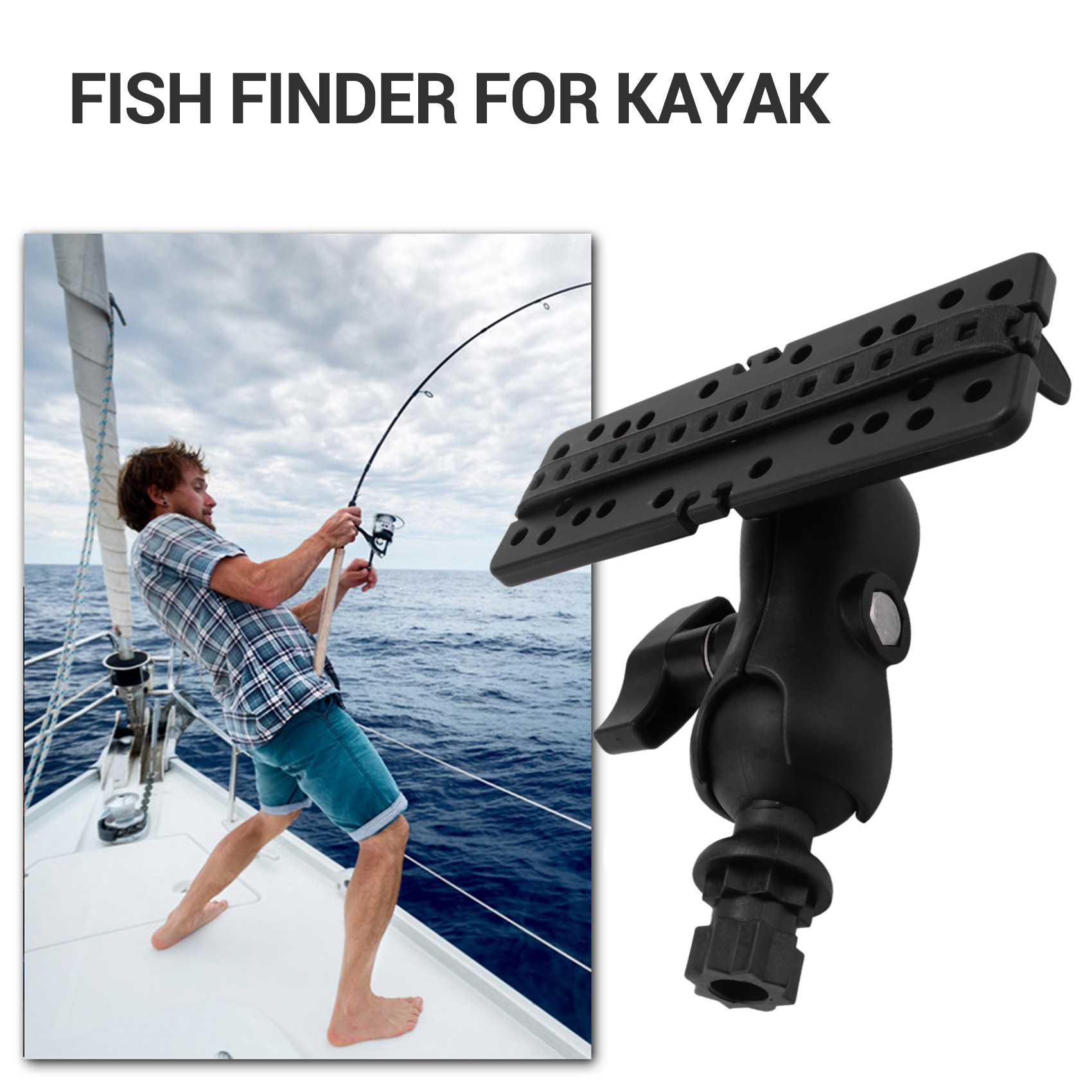 NALFI-Ball Mount With Fish Fin - Fish Finder Mount review and price